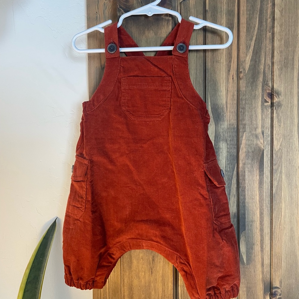 Banana Republic Orange corduroy overalls